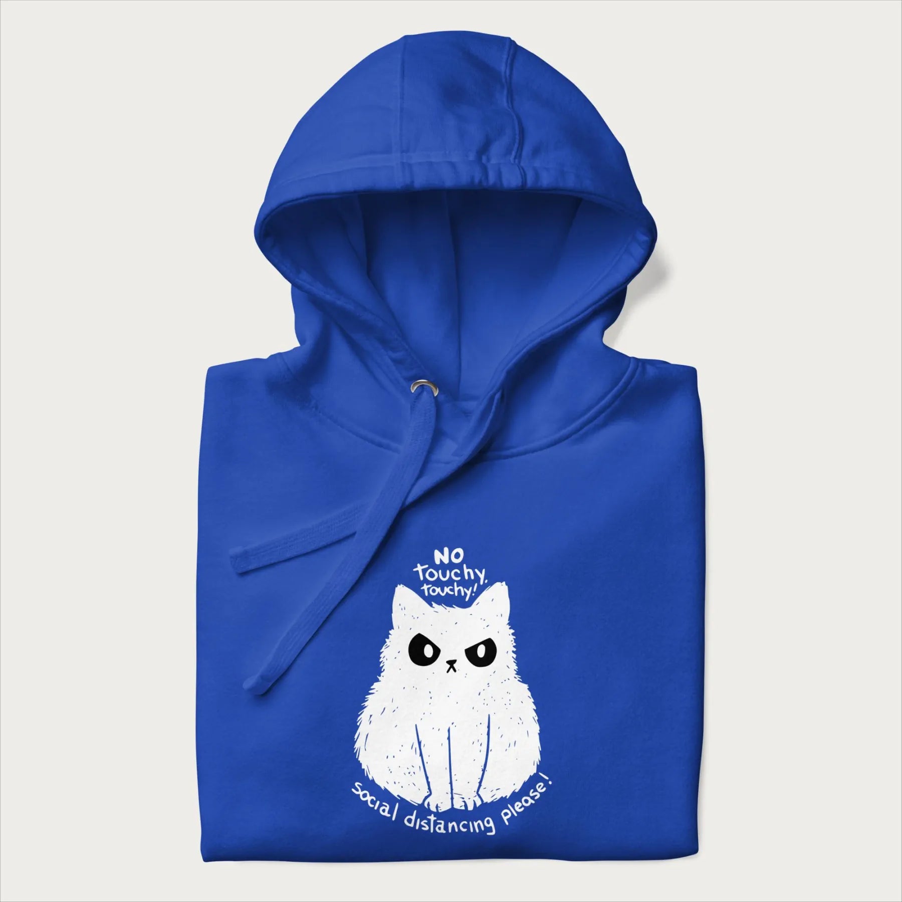 'No Touchy Touchy' Social Distancing Cat Hoodie