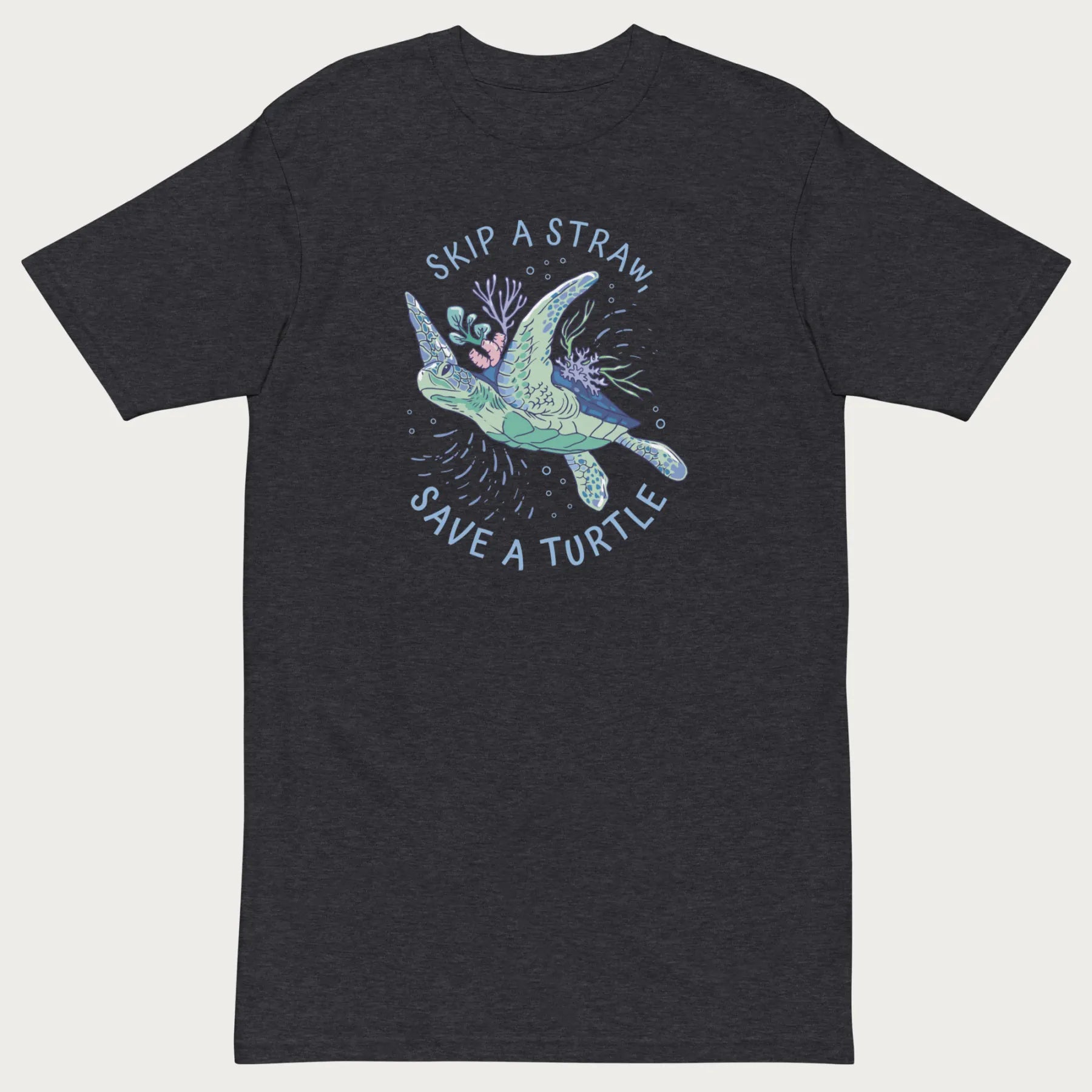 Coral Reef Skip a Straw, Save a Turtle T-Shirt