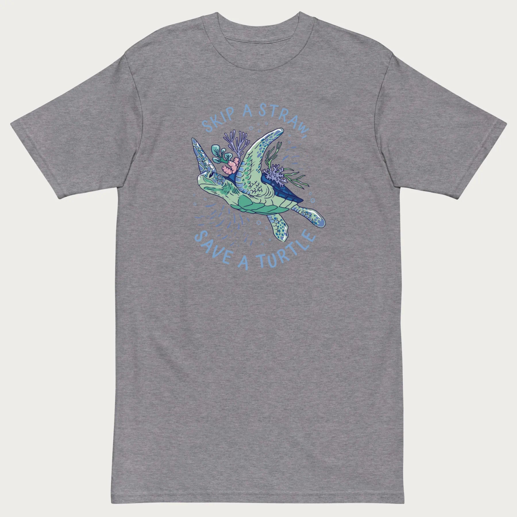 Coral Reef Skip a Straw, Save a Turtle T-Shirt