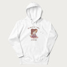 White hoodie with a cute mushroom character and the text 'You Take Up So Mushroom in My Heart'.