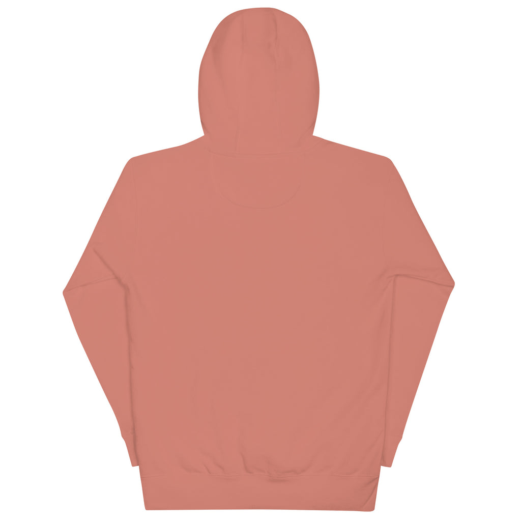 Back of Japanese Thanksgiving Hoodie in Dusty Rose color.