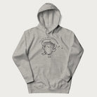 Light grey hoodie with a cute champignon mushroom graphic and the text "You're a Real Champignon!"