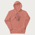 Light pink hoodie with a cute mushroom graphic and the text "You're FUNGING Awesome!"