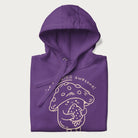 Folded purple hoodie with a cute mushroom graphic and the text "You're FUNGING Awesome!"