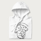 Folded white hoodie with a cute mushroom graphic and the text "You're FUNGING Awesome!"