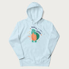 Light blue hoodie with a cute turtle graphic and the text 'You're Shella Cute' above.